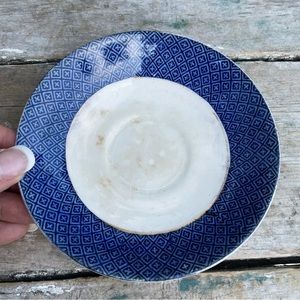 Booths England Blue & white teacup saucer